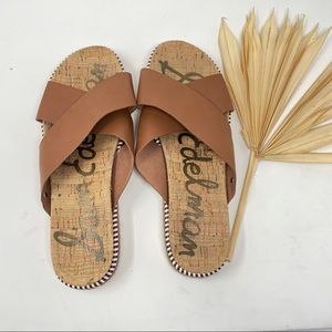 Sam Edelman Cork slip on sandals 8